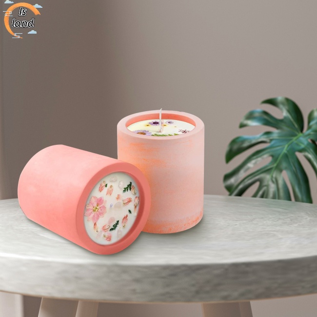 Khuôn Silicone Hình Trụ Làm Nến Thủ Công Đa Năng Chống Rò Rỉ
