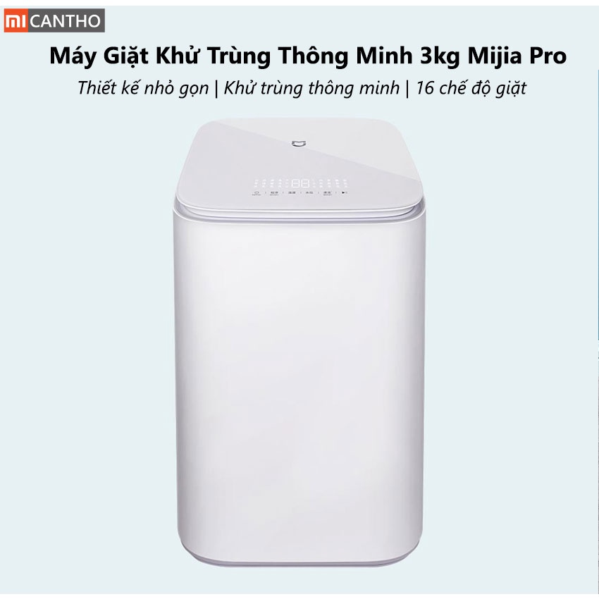 Máy giặt khử trùng thông minh mini 3kg Xiaomi Mijia Pro XQB30MJ101 kết nối App thông minh độ ồn thấp
