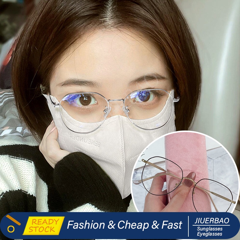 Kính Mát Gọng Kim Loại Vuông Chống Bức Xạ Thời Trang Cho Nam Và Nữ Grade - 50 100 150 200 250 300 350 400