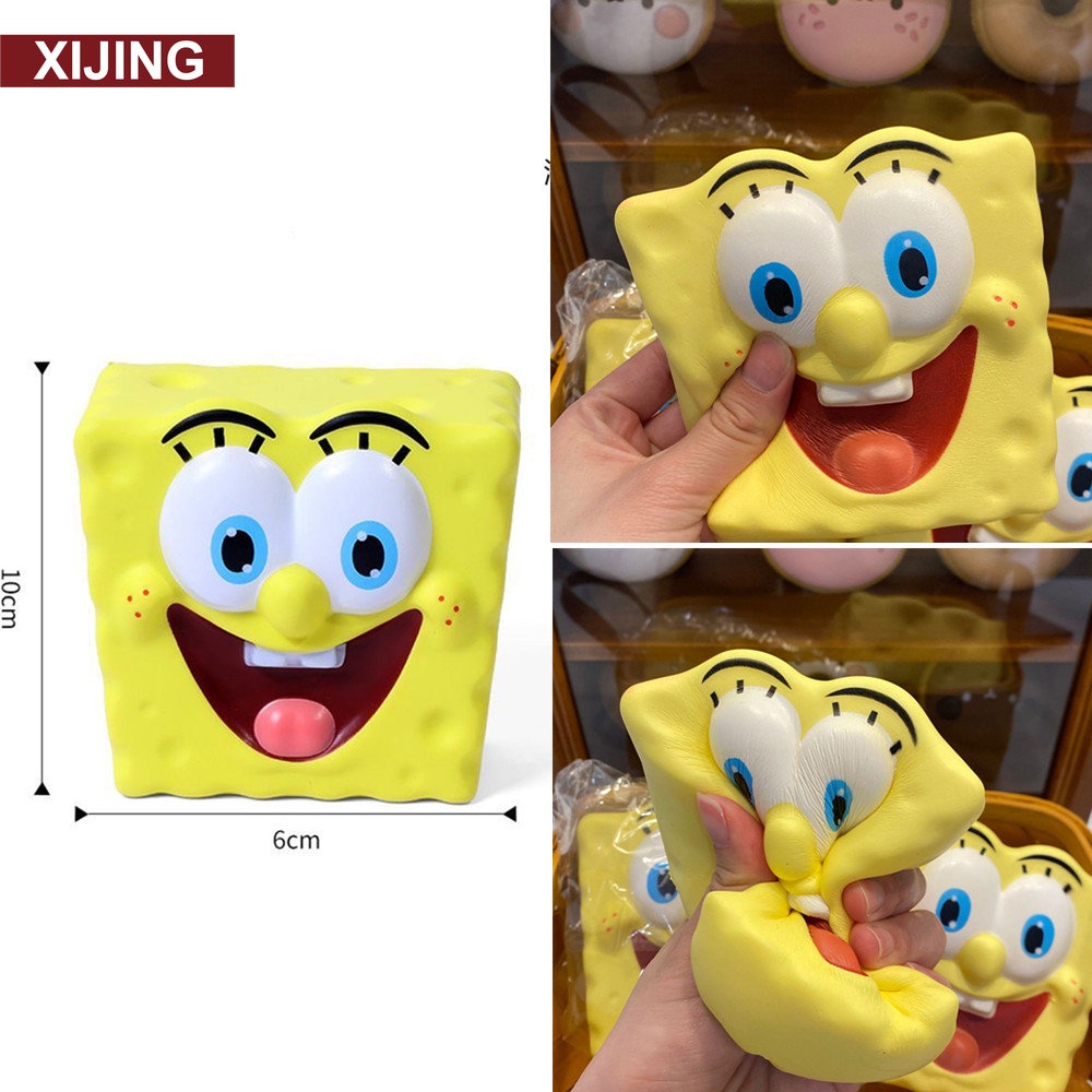 Đồ Chơi Nắn Bóp Đàn Hồi Giảm Stress Hình SpongeBob