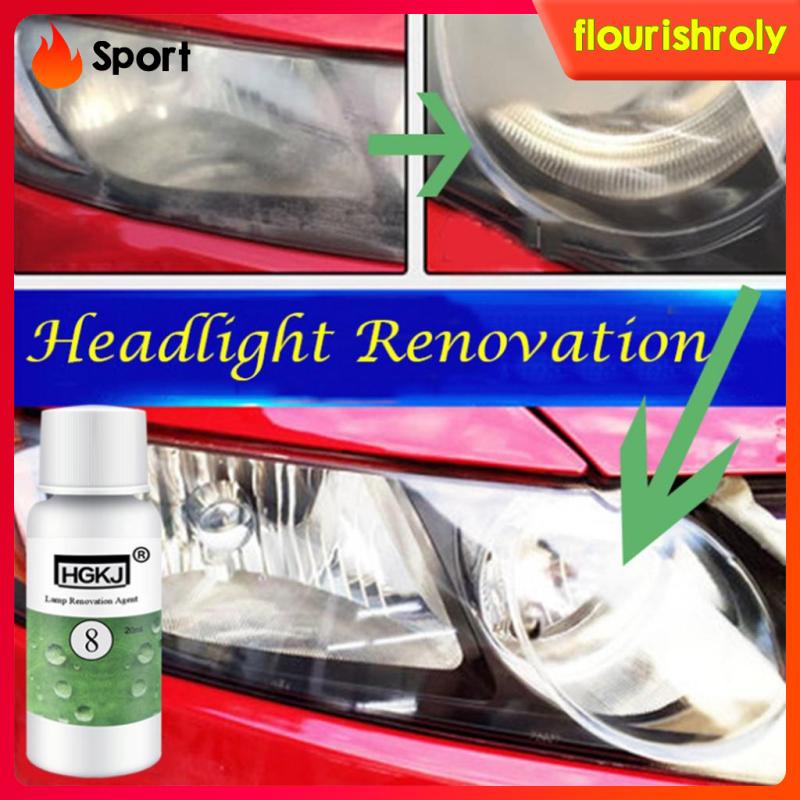 Set 8 Dung Dịch Đánh Bóng Đèn Pha Xe Hơi 20ml