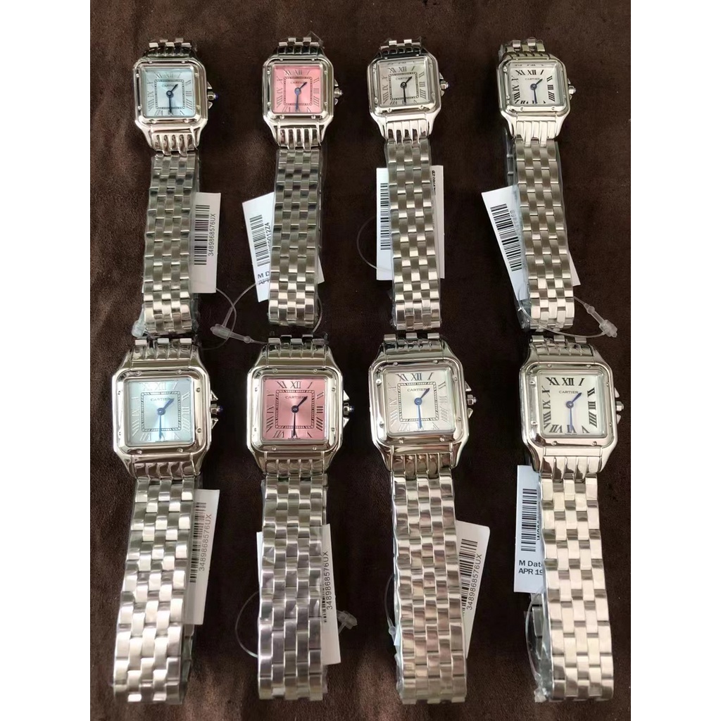 Đồng Hồ quartz Nữ Mặt Vuông Bằng Thép Không Gỉ 22mm