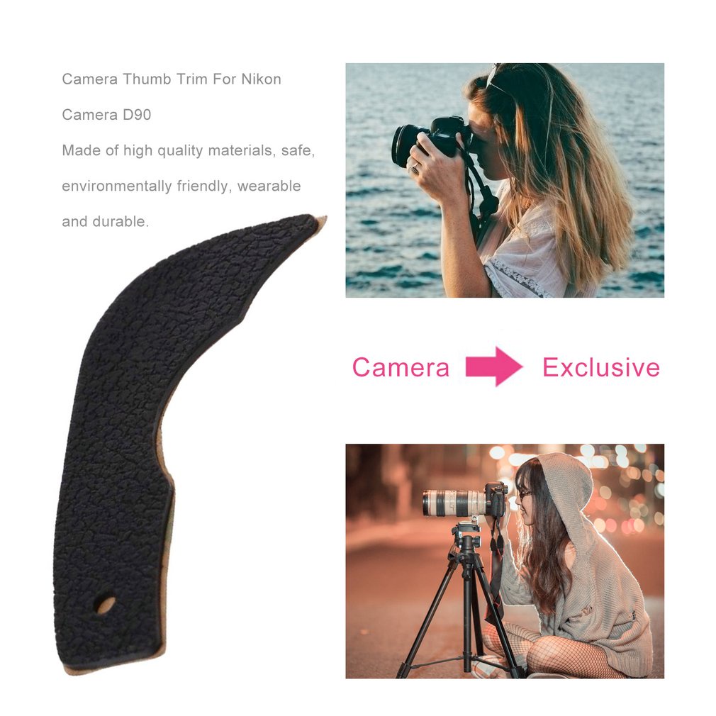 Portable Back Thumb Grip Rubber Cover Part For Nikon D90 Dslr+Tape Camera Repair Replacement Unit [Q/3]