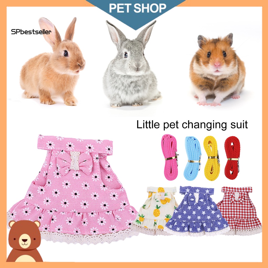 1 Set Đầm Thắt Nơ Nhỏ Xinh Xắn Có Thể Điều Chỉnh Cho Chuột Hamster SPbestsellkr 1