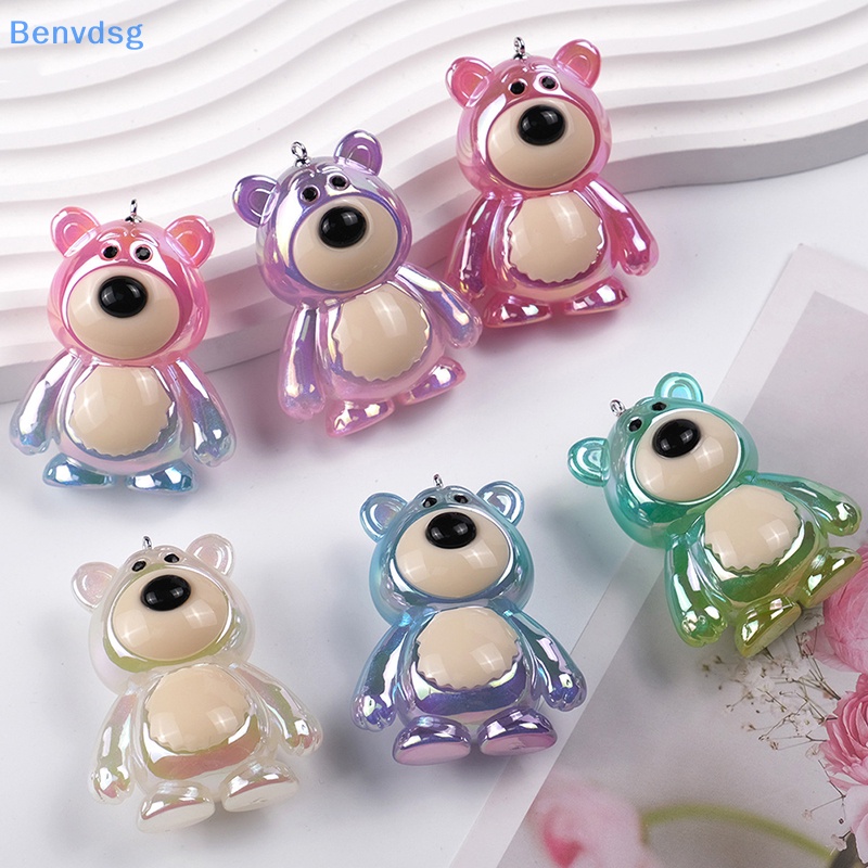 Benvdsg &gt; Mặt Vòng cổ / Móc Khóa Hình Gấu Dạ Quang DIY