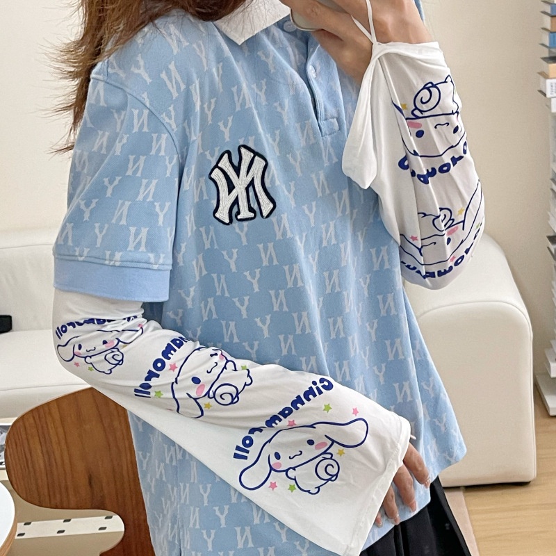 Găng Tay Chống Nắng Vải Lụa Lạnh In Hoạt Hình Dễ Thương Thời Trang Mùa Hè Cho Nữ