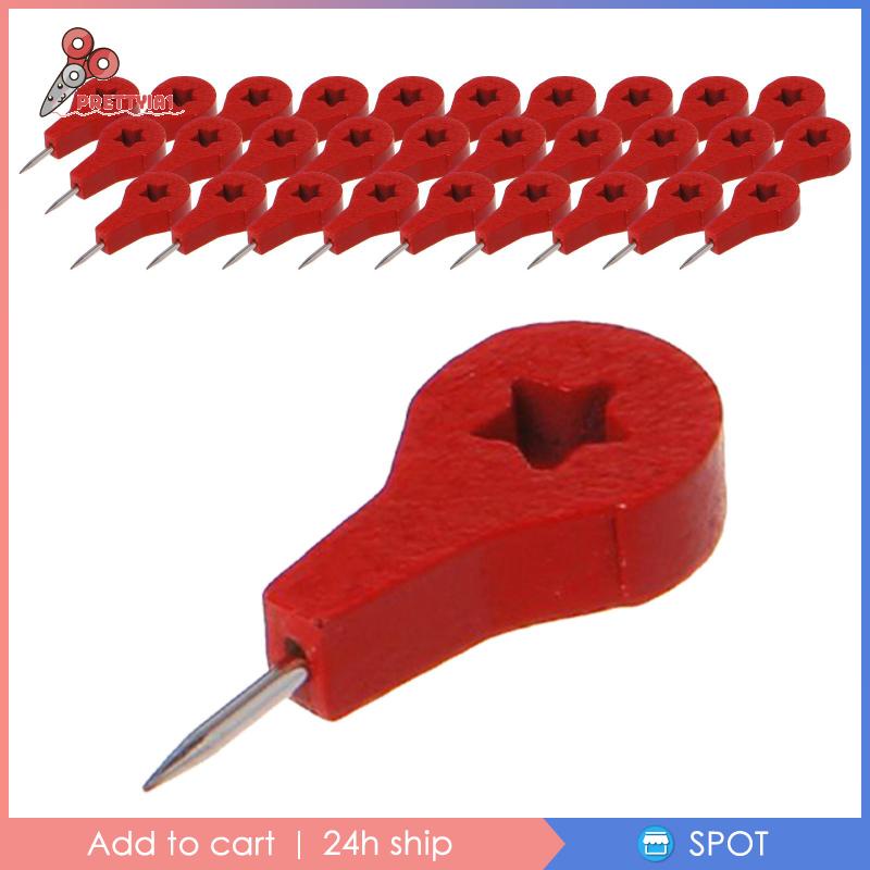 [Prettyia1] Set 30 Nút Bần Nhấn Cái Chuyên Dụng Cho Tường Thủ Công