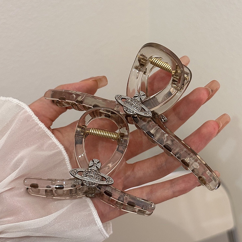 Kẹp Tóc Hình Cá Mập Đính Đá Lấp Lánh Phong Cách Mới 2023