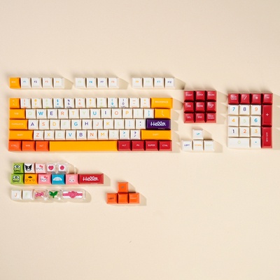 Bộ keycap SA Colourful Dream tráng men siêu đẹp | Nút bàn phím cơ | Profile SA