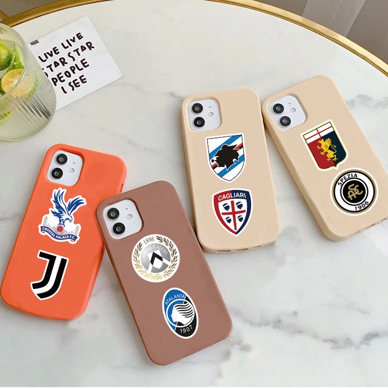 J· Hình Dán Chống Nước Football Team Emblem Thể Thao Mũ Bảo Hiểm Máy Tính Xách Tay Hành Lý Dán Thiết Lập, 50 tờ