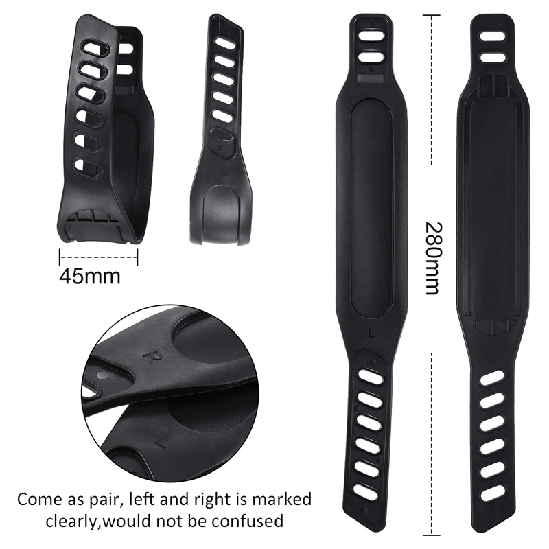 2 cặp Dây đai bàn đạp xe đạp có thể điều chỉnh độ dài Dây đai bàn đạp đa năng để quay Chu kỳ tập thể dục tại nhà hoặc phòng tập thể dục