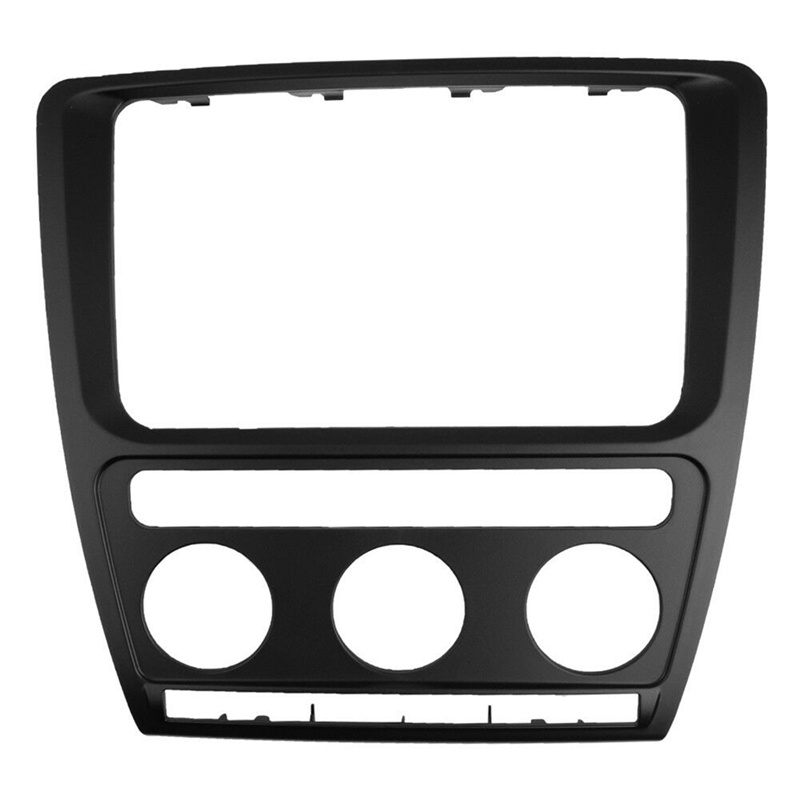 Bảng điều khiển Radio Dash) Fascia Tấm Khung trang bị lại âm thanh nổi trên ô tô Khung Facia Trim cho Skoda Octavia ( Máy lạnh tự động 2004-2009