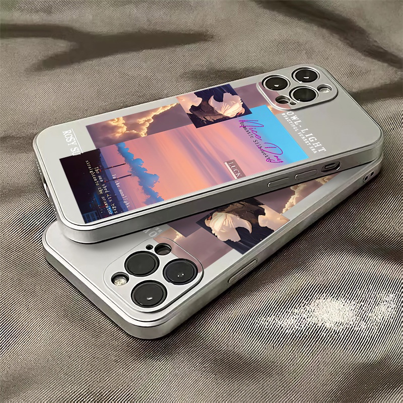 Ốp Điện Thoại TPU Silicon Mềm Mạ Điện Chống Sốc Cho IPhone 14 13 12 11 Pro XS Max XR X 8 + 7 6S Plus