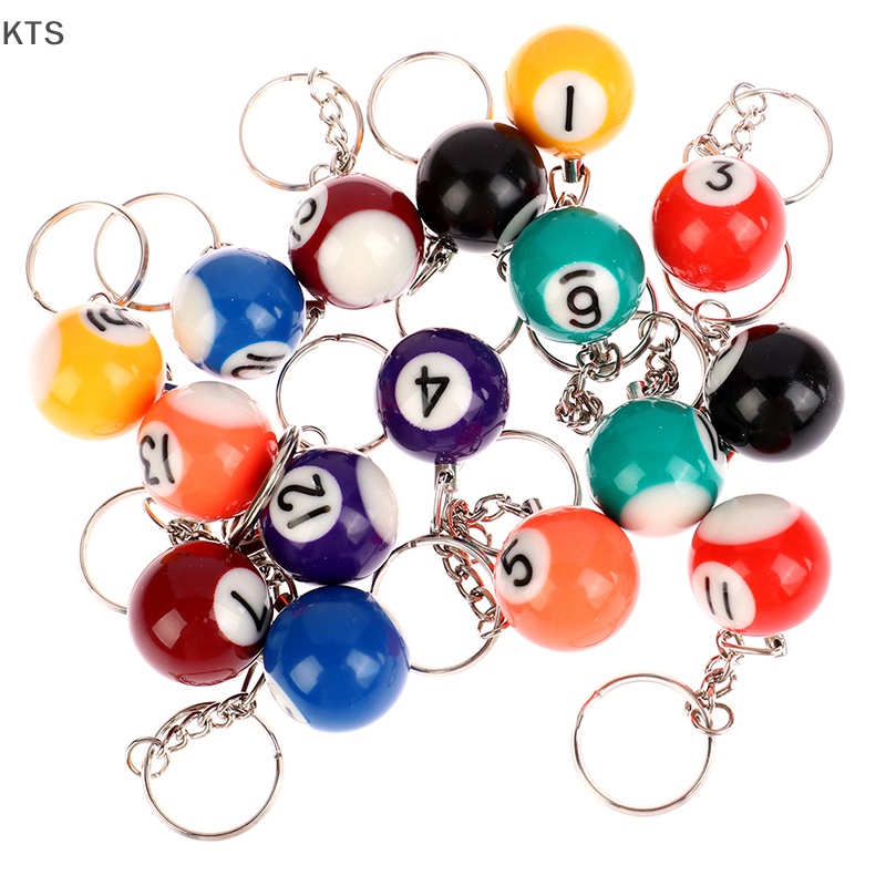 Kts Móc Khóa Hình Quả Bida Mini Nhiều Màu Sắc KT