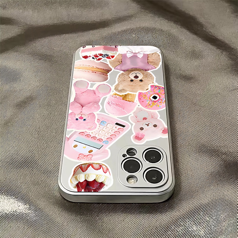 Ốp Điện Thoại Silicon TPU Mềm Mạ Điện Hình Gấu Chống Sốc Cho IPhone 14 13 12 11 Pro XS Max XR X 8 + 7 6S Plus