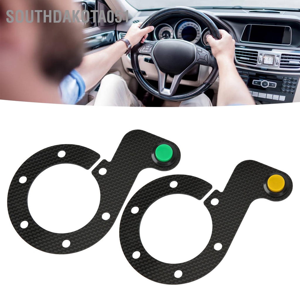 Southdakota051 Bọc Vô Lăng Nút Sừng 6 Lỗ Sợi Carbon Cảm Ứng Thoải Mái Nhạy Thay Thế Cho MOMO