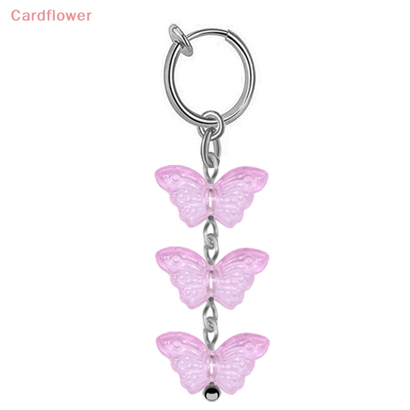 < Cardflower > Khuyên Rốn Hình Bướm Tua Rua Đính Đá Trang Sức Toàn Thân Thời Thượng Cho Nữ
