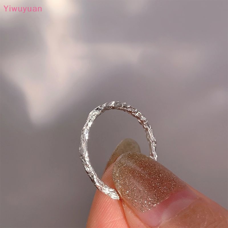 &lt; Yiwuyuan &gt; Nhẫn Hở Điều Chỉnh Được Phong Cách Đơn Giản Cá Tính Hợp Thời Trang Cho Nữ