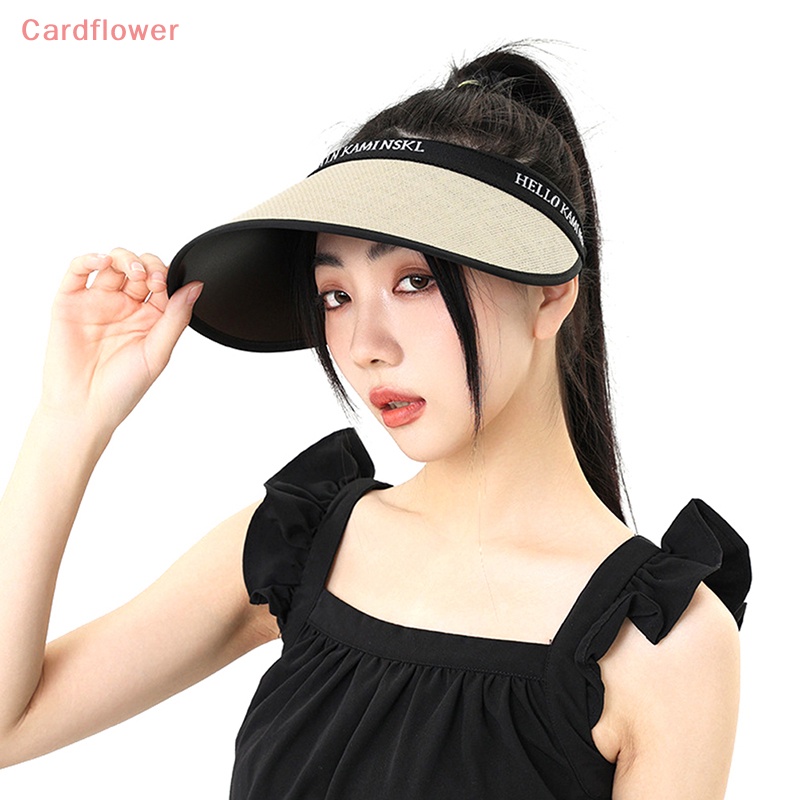 Mũ Cói Chống Nắng Đi Biển Hở Chóp Gấp Gọn Được Mẫu Mới &lt; Cardflower &gt;