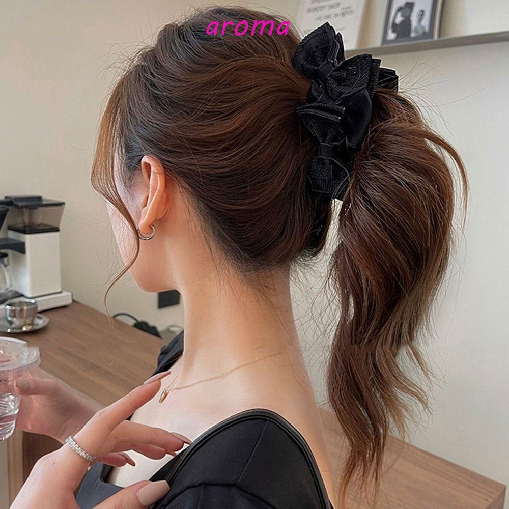 Kẹp Tóc Nơ Họa Tiết Chấm Bi Phong Cách Hàn Quốc Đơn Giản