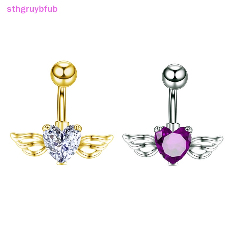 Khuyên Rốn Hình Đôi Cánh Đính Đá Zircon Quyến Rũ