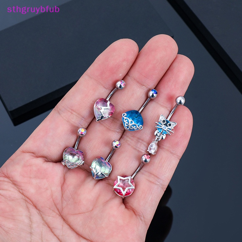 Khuyên RốN HìNh Tim ĐíNh Đá Xinh XắN