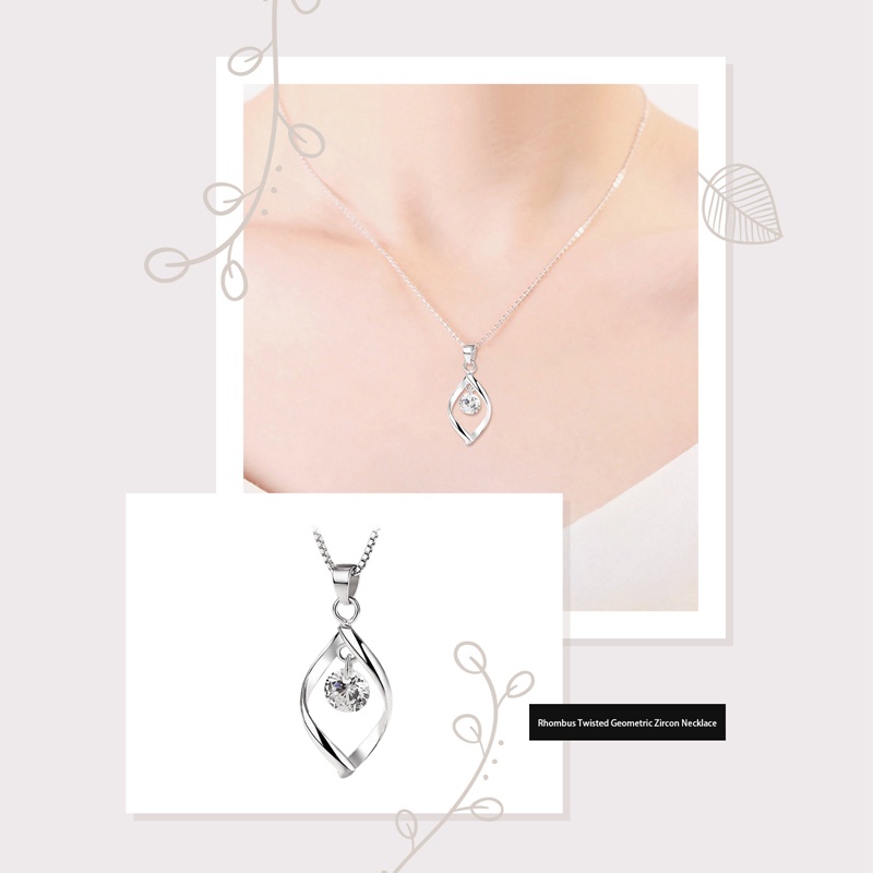 Ygt Vòng cổ Mặt Hình Học Đính Đá Zircon Pha Lê Sáng Tạo Thời Trang Dành Cho Nữ
