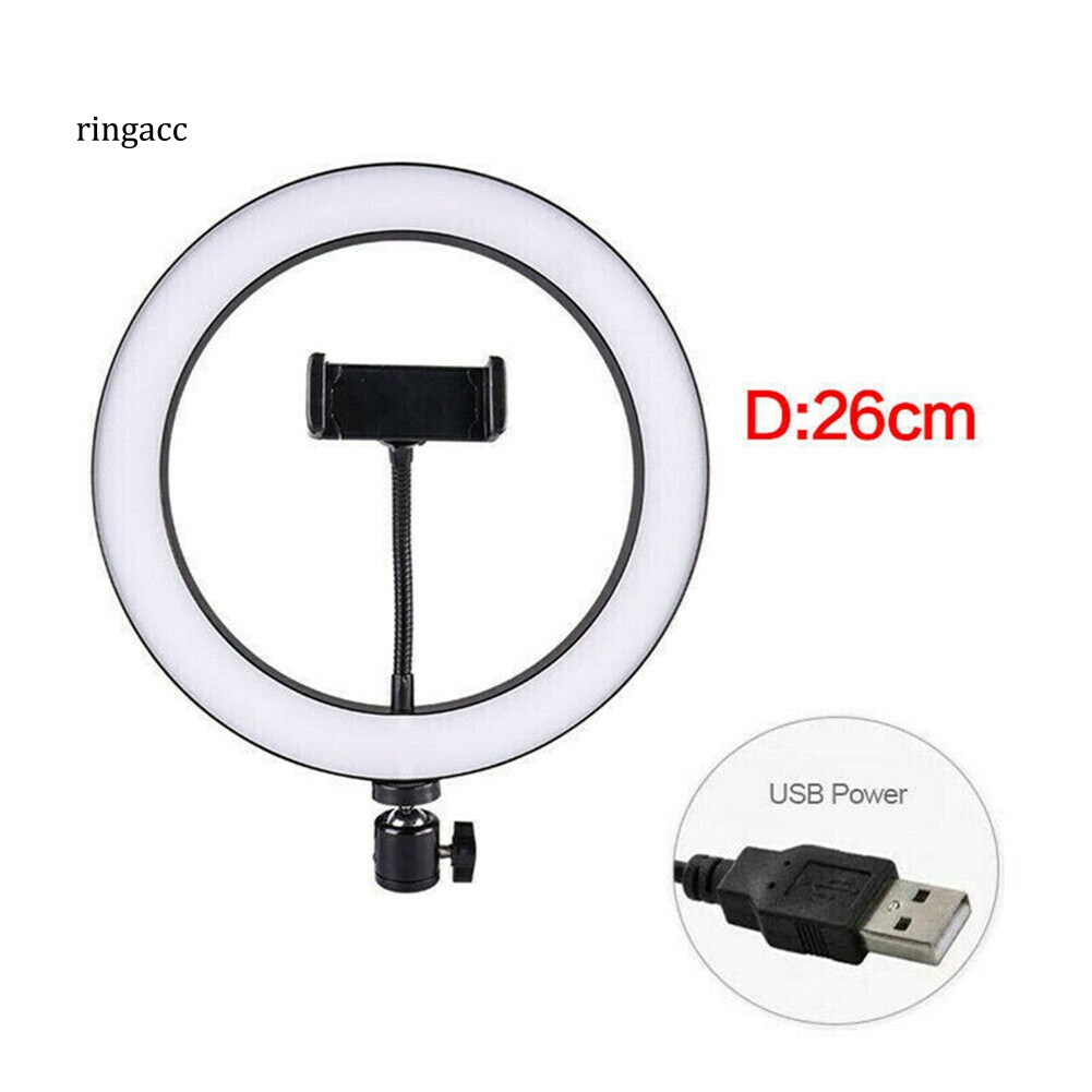 Vòng Đèn LED Trợ Sáng Chụp Ảnh Selfie 10 Inch Có Thể Điều Chỉnh Độ Sáng