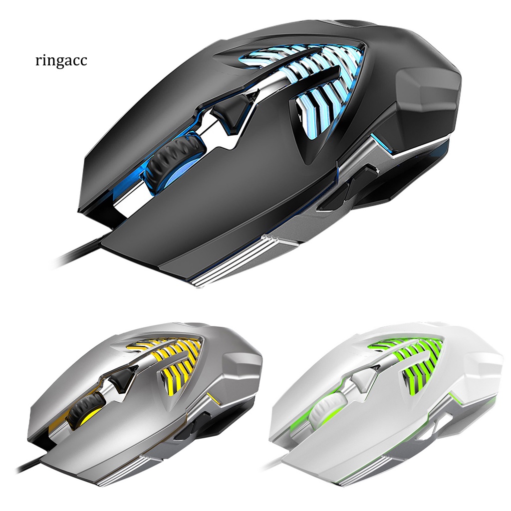 Chuột Chơi Game RGA Q1 Có Dây Chống Sốc RGB 3600DPI USB Esports Chất Lượng Cao