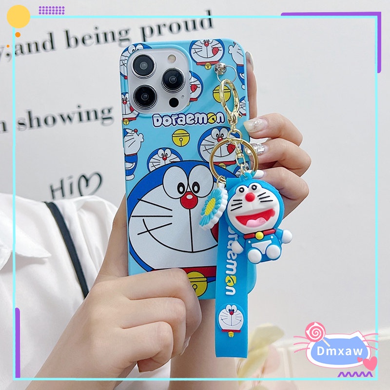 Ốp Điện Thoại Mềm Có Móc Khóa Doraemon Cho Samsung Galaxy A14 / 73 / 54 / 53 / 34 / 33 5G / 32 4G / 32 5G / 23 / 03S / 03 /