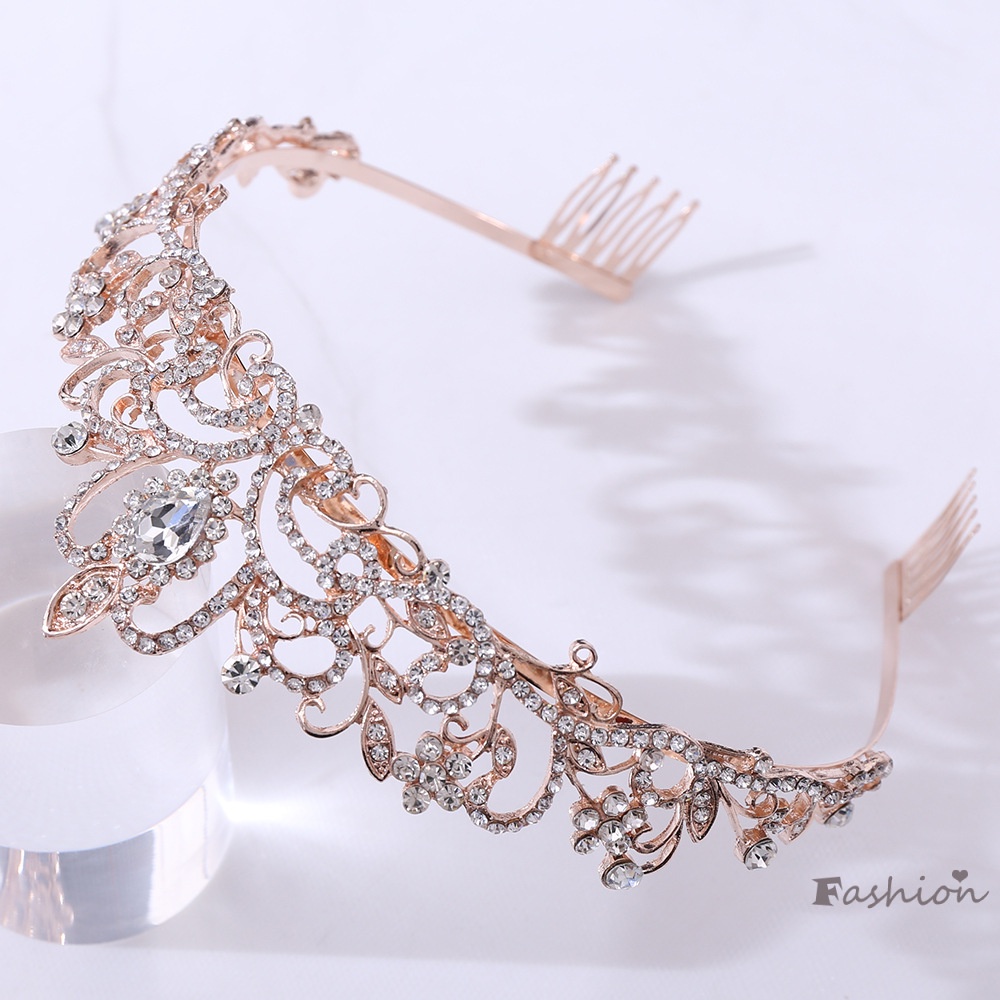 Vương Miện Hợp Kim Phong Cách Retro Cho Cô Dâu