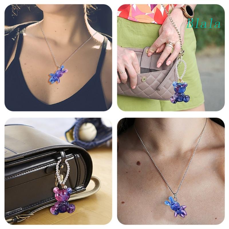 Khuôn Silicone Làm Móc Khóa / Ba Lô Diy Hình Thỏ / Gấu Đáng Yêu