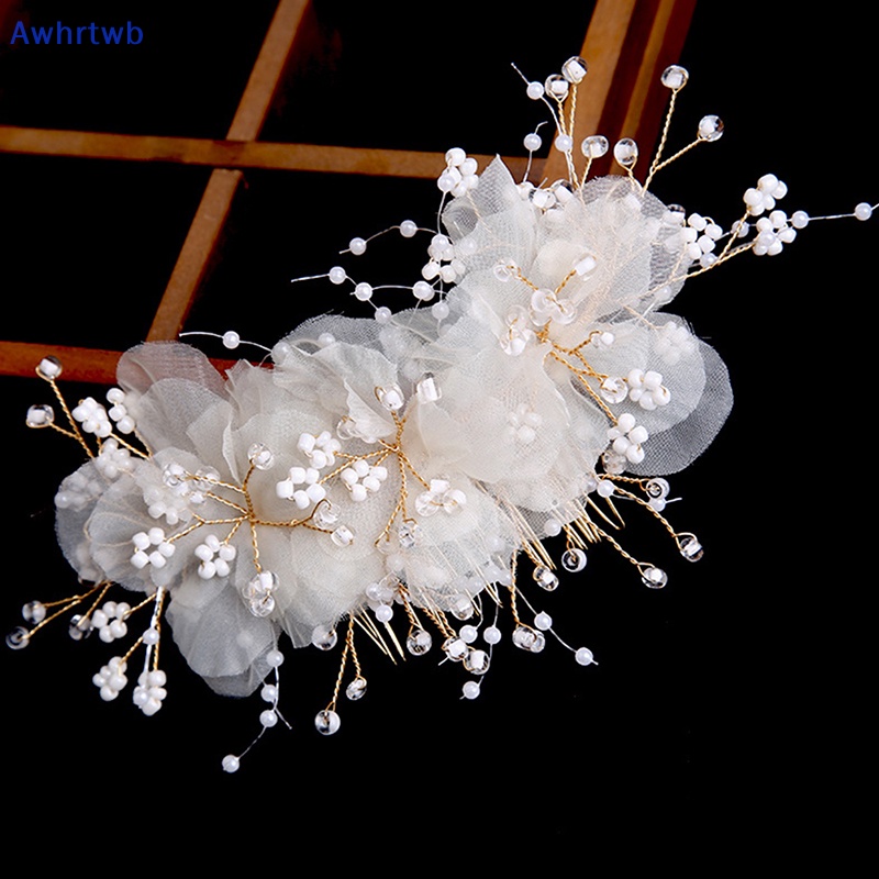 Cài Tóc Hình Hoa Đính Ngọc Trai Nhân Tạo Thời Trang Cho Nữ Mới