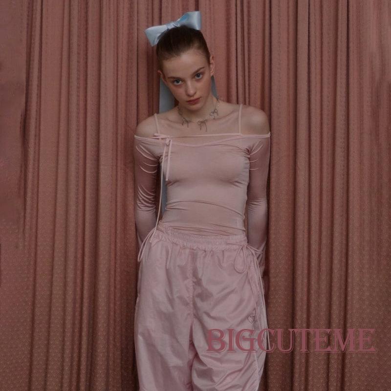 Áo Croptop Tay Dài Màu Sắc Thời Trang Xuân Thu Cho Nữ