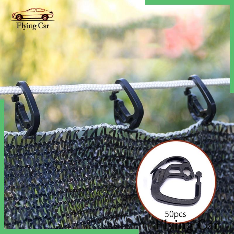 [Lzdjfmy2] Set 50 Kẹp Móc Lưới Tạo Bóng Râm Chuyên Dụng Cho Nhà Kính