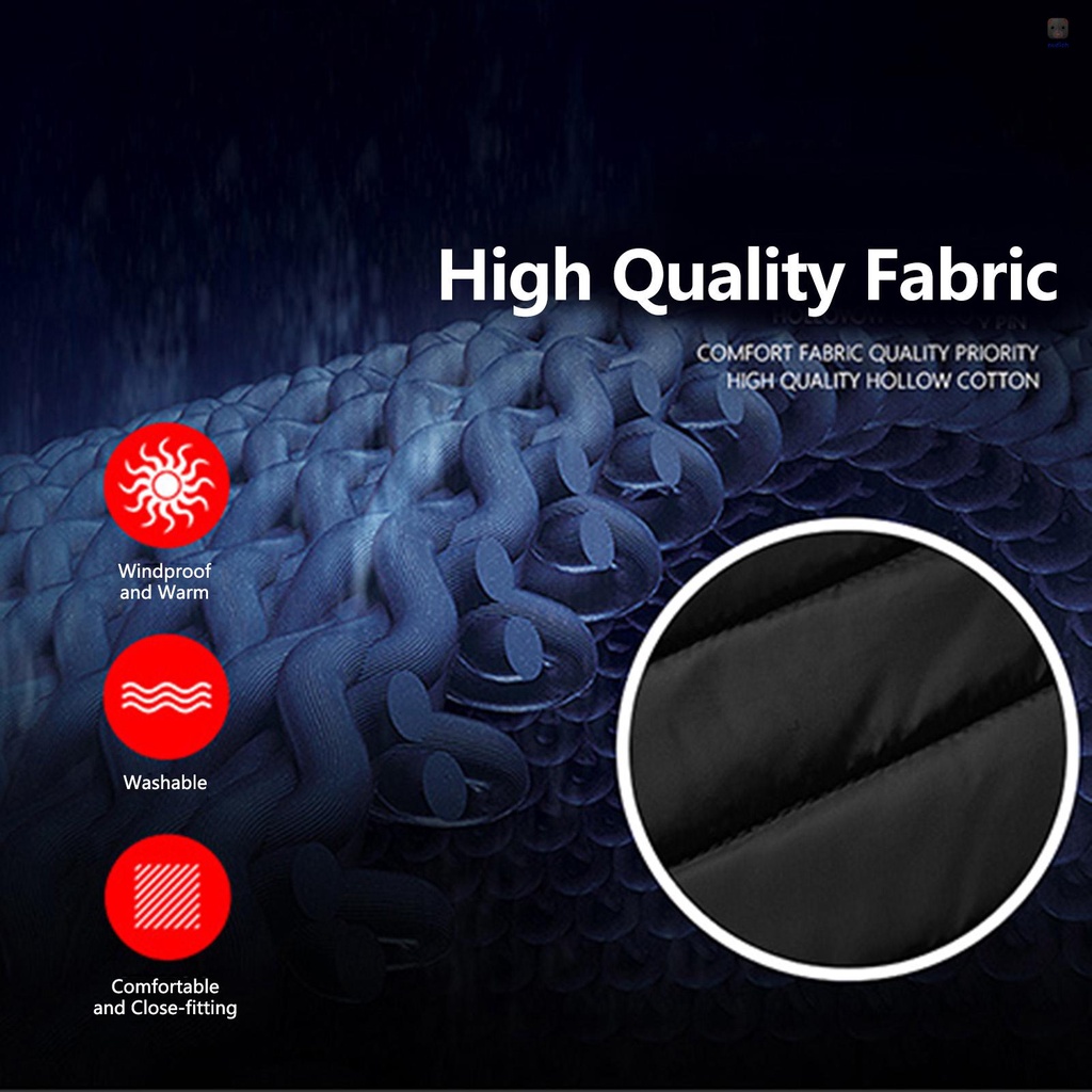 Áo Khoác Sưởi Ấm Không Tay Bằng Sợi Carbon Có Cổng Sạc USB Cho Nam Và Nữ