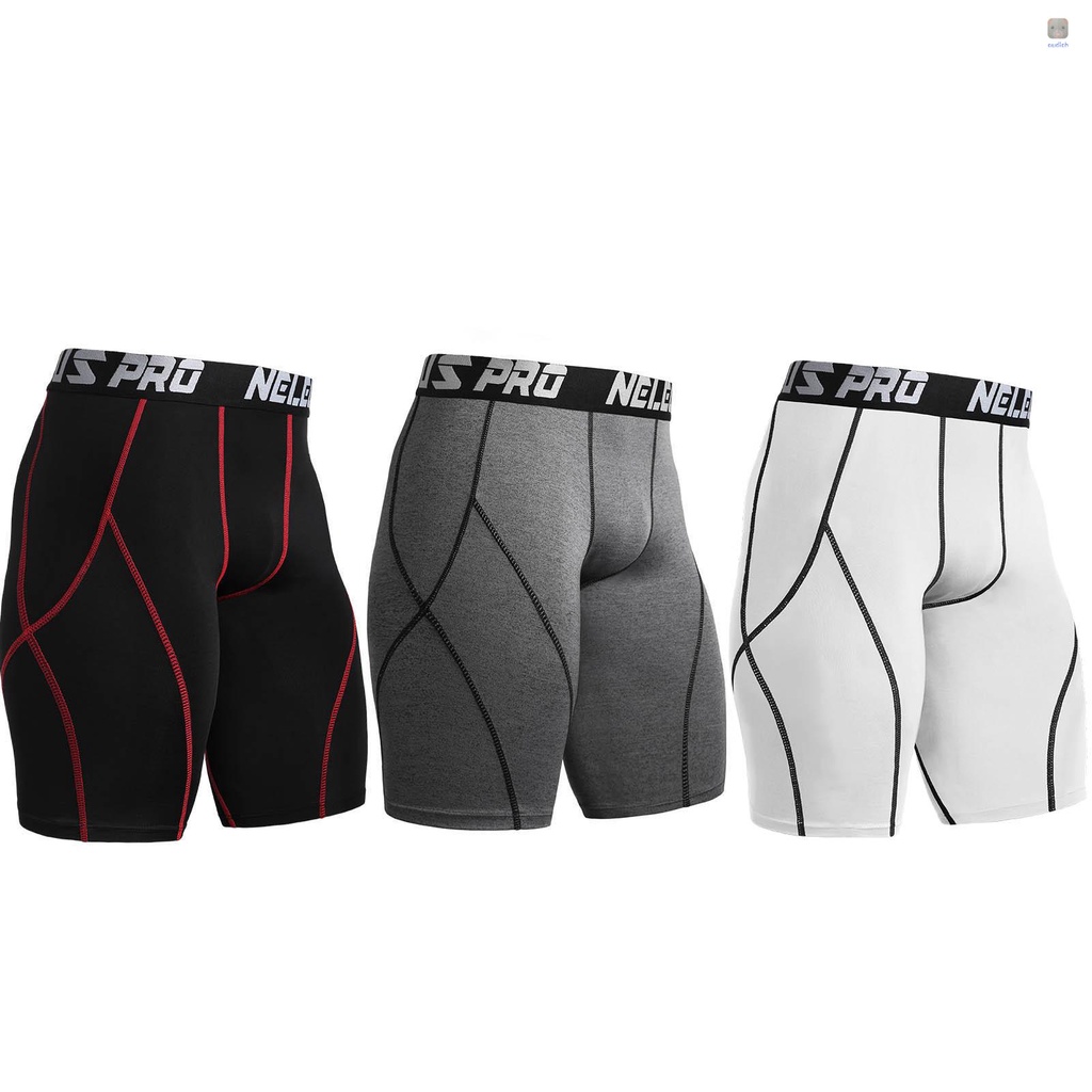 Set 3 Quần Short Thể Thao Nam Chất Liệu Đàn Hồi Nhanh Khô