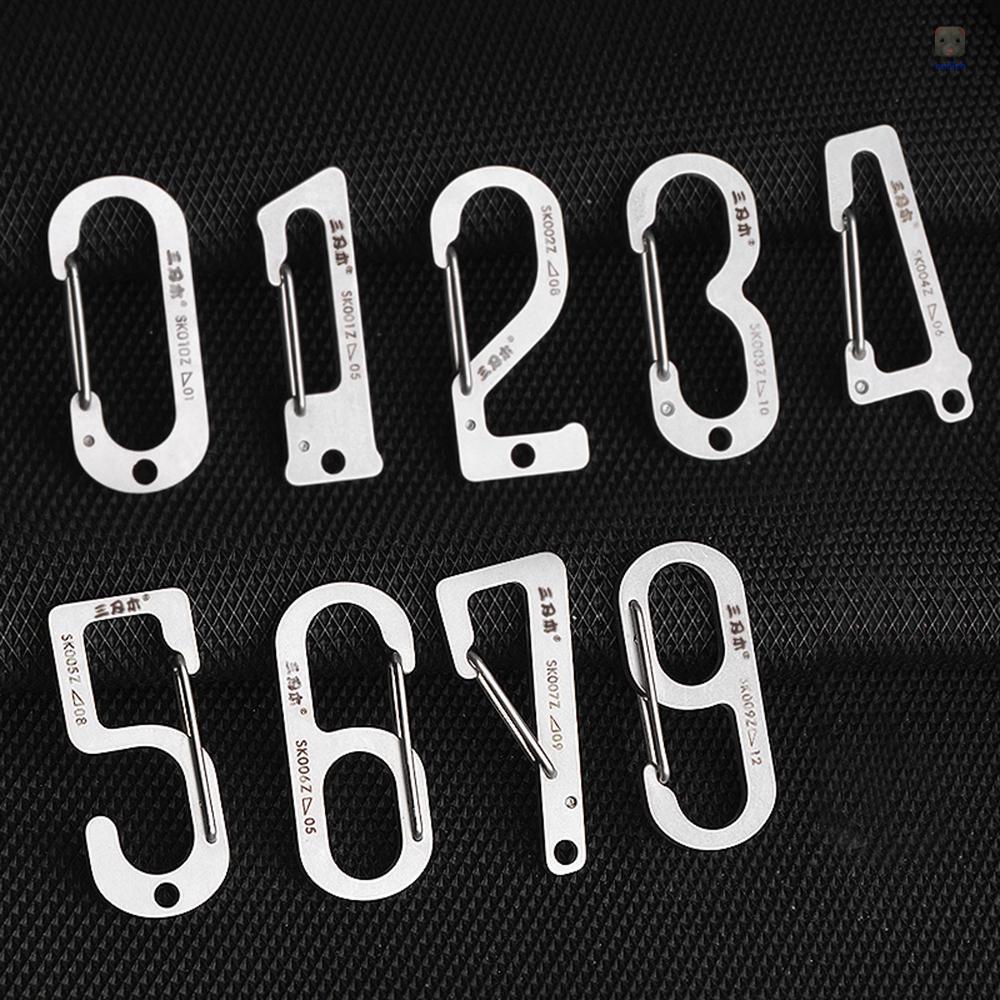 Móc Khóa Carabiner Bằng Thép Không Gỉ Cho Ba Lô / Cắm Trại / Câu Cá