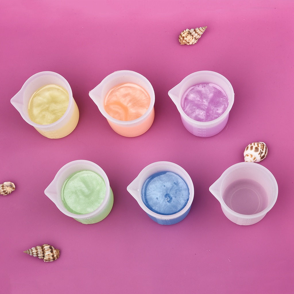 100/250ml Silicone đo Cup rõ ràng với quy mô lớp thực phẩm tách Cup DIY Epoxy Trang sức Making Tool