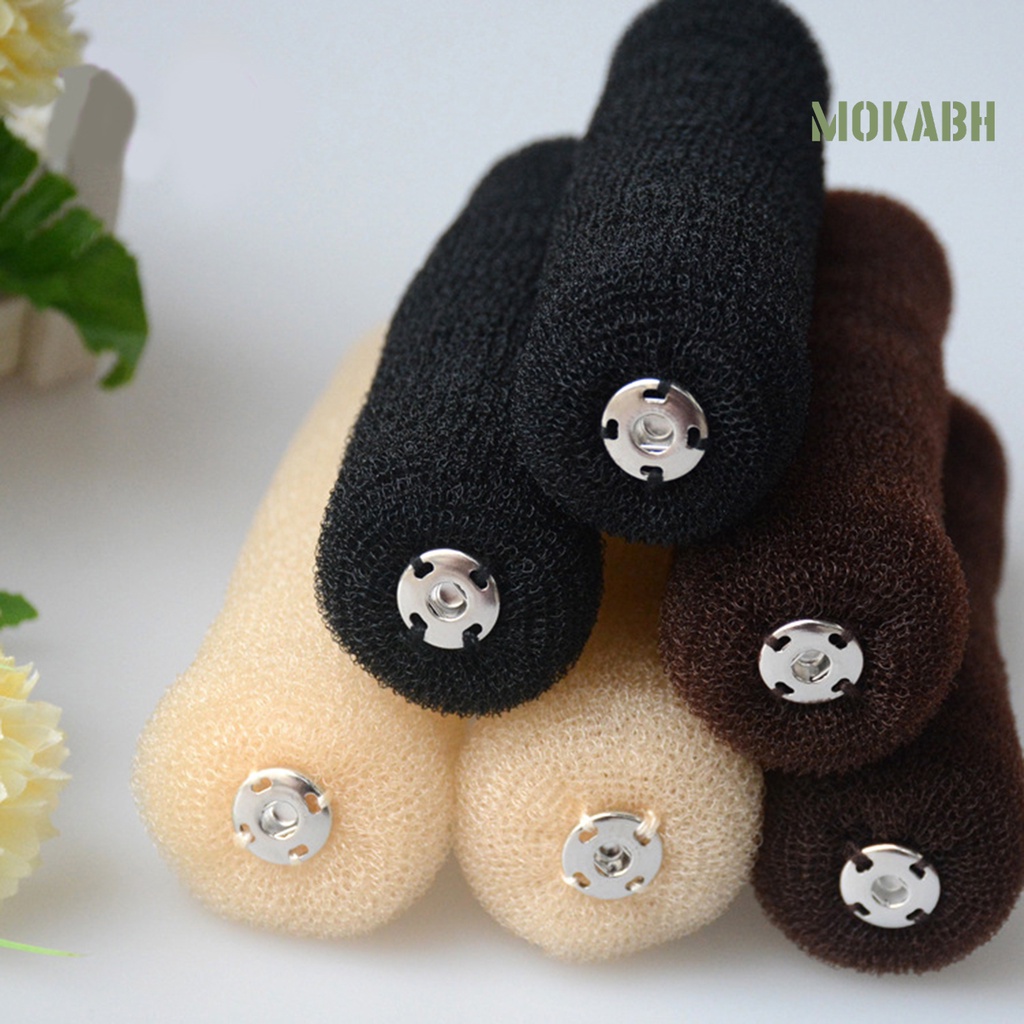 Kẹp Tóc Hình Bánh Donut Bằng Chất Liệu Nylon Dùng Tạo Kiểu Tóc Cho Nữ