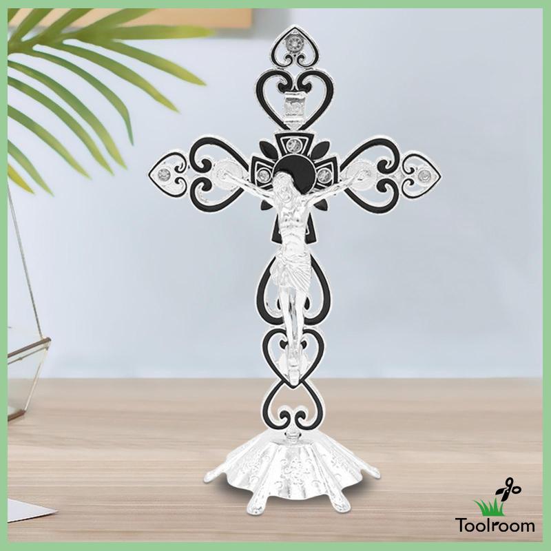 Giá Đỡ Kim Loại Hình Chữ Thập Dùng Trang Trí Bàn