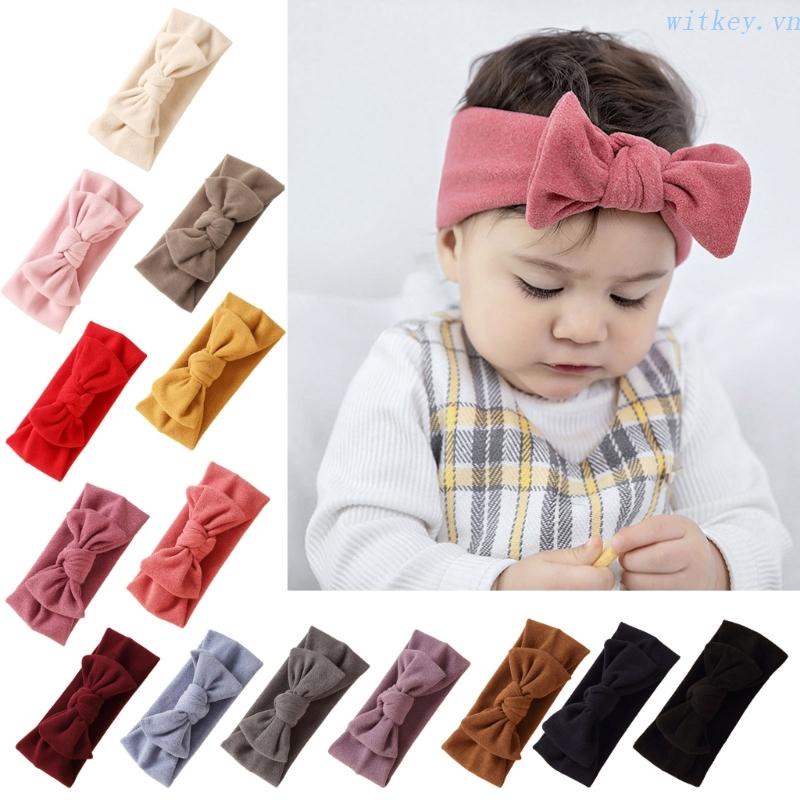 Băng Đô Cài Tóc Đính Nơ Thời Trang Dễ Thương Cho Bé Gái