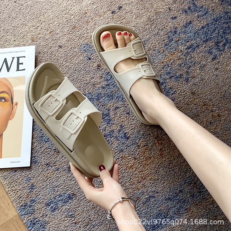 Dép Xăng Đan Đế Bằng Mềm Mại Thiết Kế Dễ Thương Cho Nữ