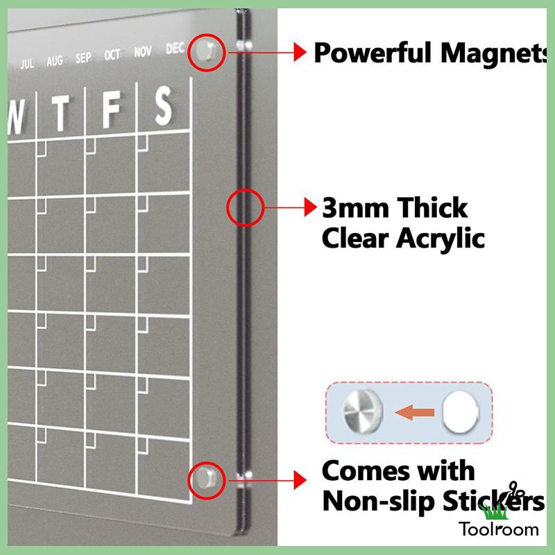 [Toolroom] Lịch Lên Kế Hoạch Hàng Tháng Có Nam Châm Xách Tay Cho Sự Kiện Đặc Biệt