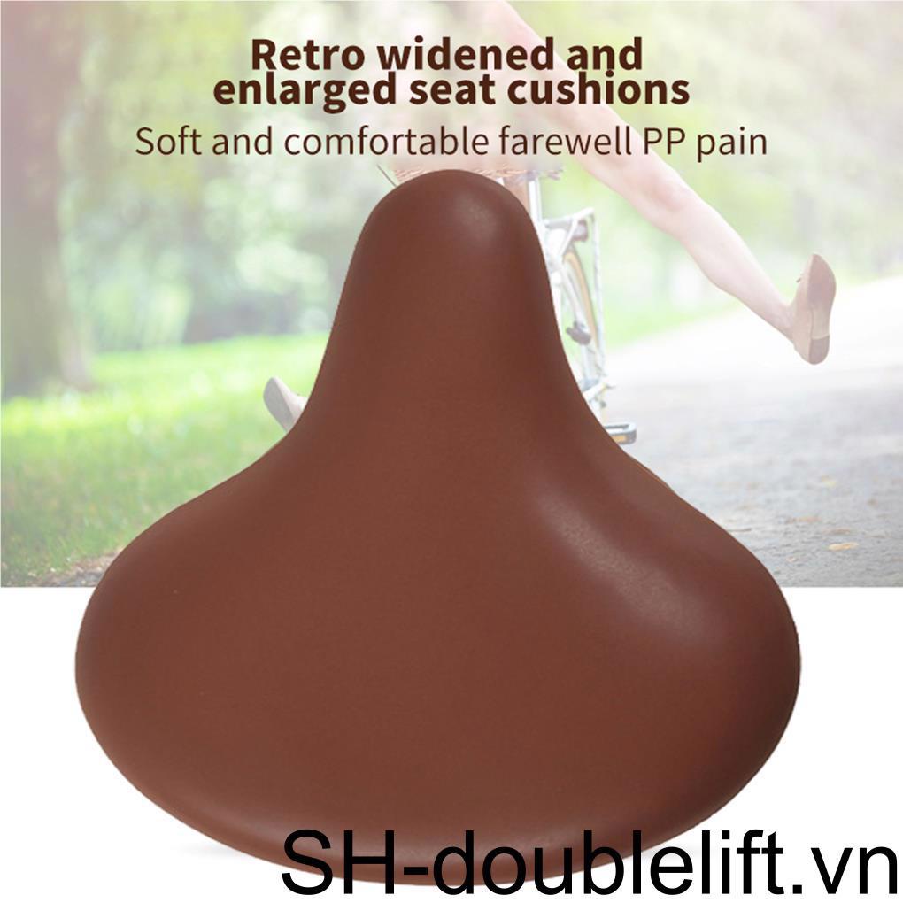 Yên Xe Đạp Bằng Da Màu Nâu Phong Cách Vintage