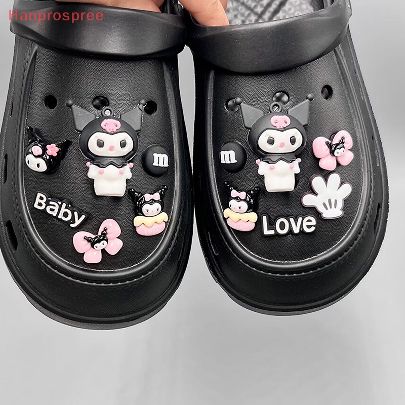 1 Bộ Phụ Kiện Trang Trí Giày Hình Hoa Hoạt Hình Tháo Rời Được DIY