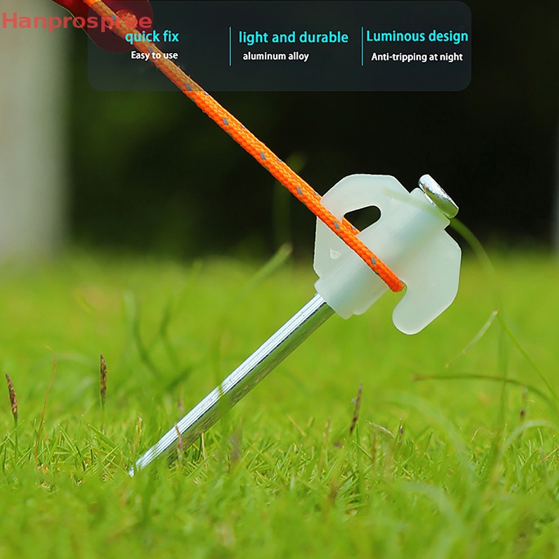 Hanprospree > Cọc Cố Định Lều Cắm Trại Dạ Quang Xoắn Ốc Bằng Thép