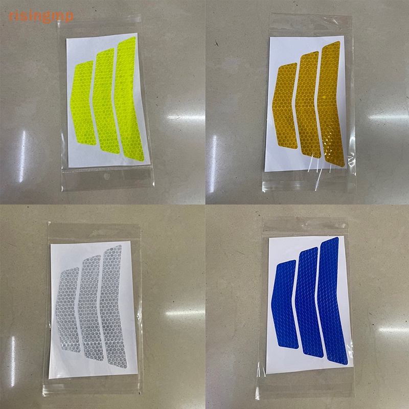 FENDER Bộ 3 Miếng Dán Phản Quang Cảnh Báo Hình Mũi Tên / Đuôi Xe Máy