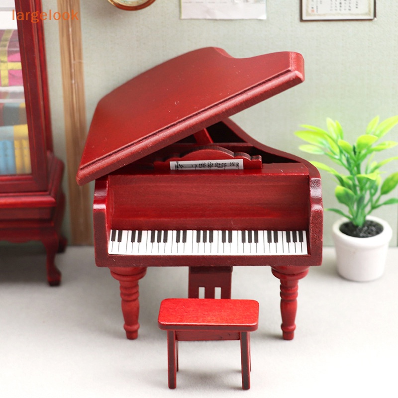 1 Set Mô Hình Đàn Piano Tỉ Lệ 1: 12 Trang Trí Nhà Búp Bê