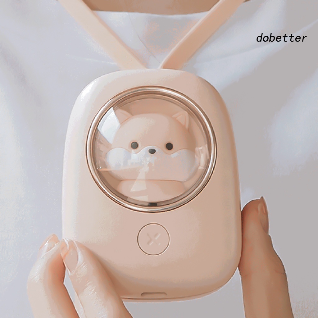 Quạt Làm Mát Đeo Cổ 3 Tốc Độ Rảnh Tay Kèm Sạc USB Tiện Dụng Cho Mùa Hè